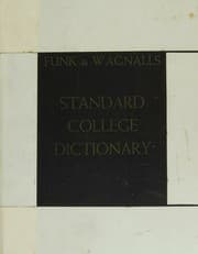 Tapa de FUNK AND WAGNALLS STANDARD COLLEGE DICTIONARY (THUMB-TABBED)