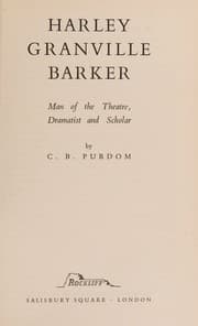 Tapa de Harley Granville Barker