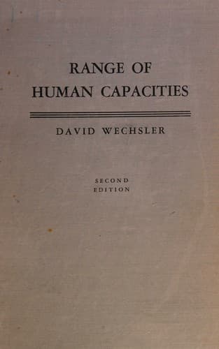 Tapa de The range of human capacities