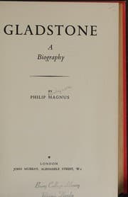 Tapa de Gladstone a Biography
