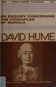 Tapa de An Enquiry Concerning the Principles of Morals (Open Court Classics)