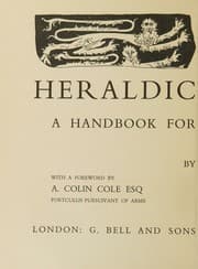 Tapa de HERALDIC DESIGN. A HANDBOOK FOR STUDENTS.