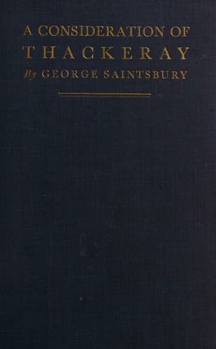 Tapa de A consideration of Thackeray