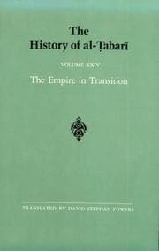 Tapa de The History of Al-Tabari, vol. XXIV. The Empire in Transition