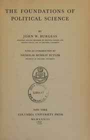 Tapa de The foundations of political science