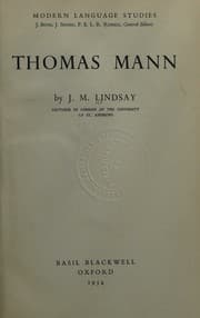 Tapa de Thomas Mann