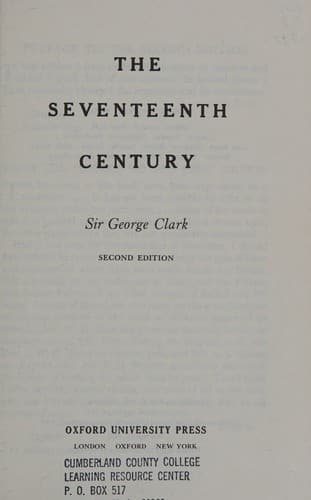 Tapa de The Seventeenth Century