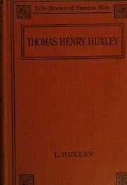 Tapa de Thomas Henry Huxley a Character Sketch