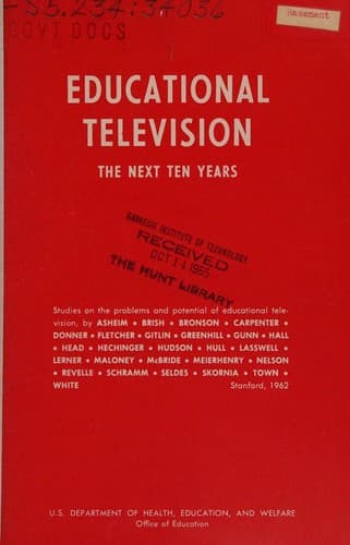 Tapa de Educational Television the Next Ten Years