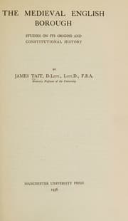 Tapa de The Medieval English Borough