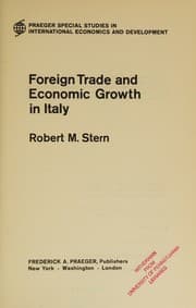 Tapa de Foreign trade and economic growth in Italy