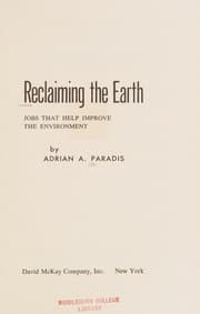 Tapa de Reclaiming the Earth