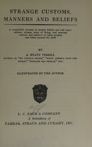 Tapa de Strange customs, manners, and beliefs,