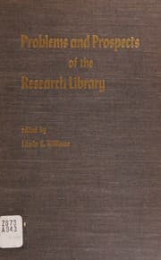 Tapa de PROBLEMS AND PROSPECTS OF THE RESEARCH LIBRARY.