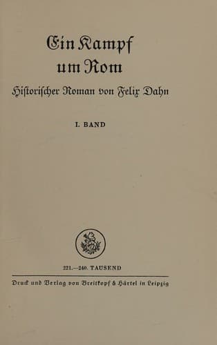 Tapa de Ein Kampf um Rom