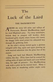 Tapa de The luck of the laird