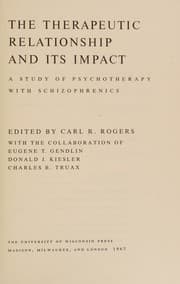 Tapa de The Therapeutic Relationship and its impact