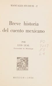 Tapa de Breve historia del cuento mexicano