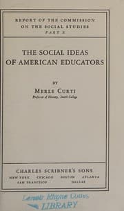 Tapa de The social ideas of American educators