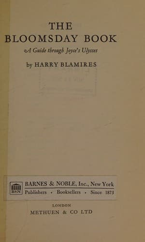 Tapa de The Bloomsday Book