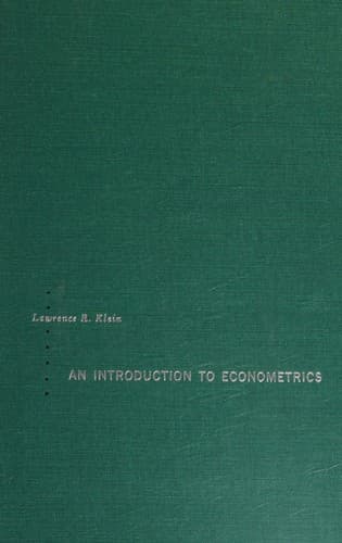 Tapa de An introduction to econometrics