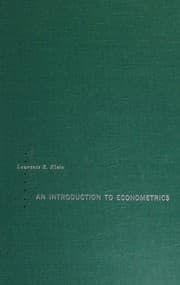 Tapa de An introduction to econometrics