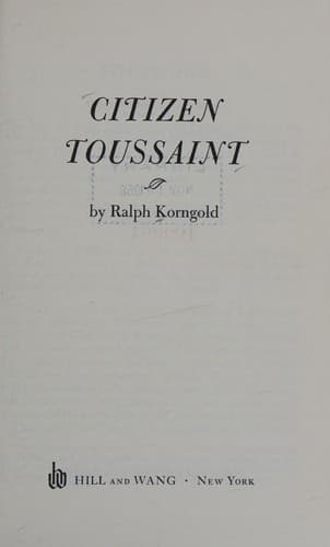 Tapa de Citizen Toussaint