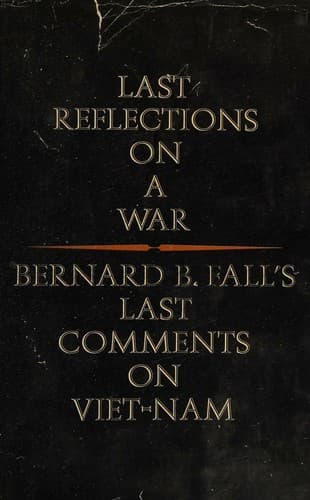 Tapa de Last reflections on a war