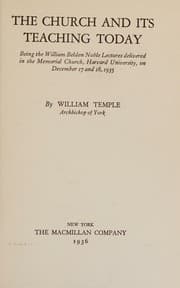 Tapa de The Church and its teaching today
