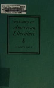 Tapa de Syllabus of American literature