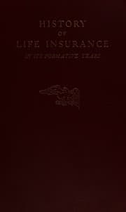 Tapa de History of life insurance in its formative years