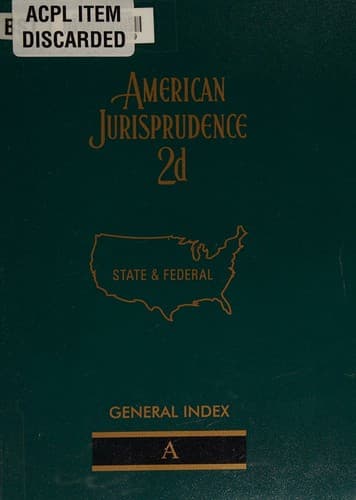 Tapa de American Jurisprudence