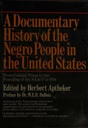 Tapa de A Documentary history of the Negro people in the United States