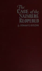 Tapa de The case of the Nazarene reopened