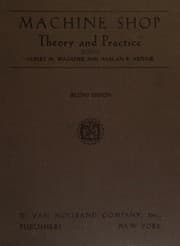 Tapa de Machine shop theory and practice