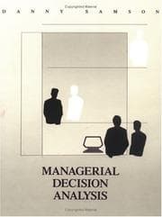 Tapa de Managerial decision analysis