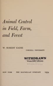 Tapa de Animal control in field, farm, and forest
