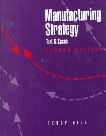 Tapa de Manufacturing Strategy