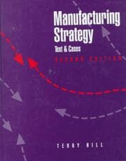 Tapa de Manufacturing Strategy