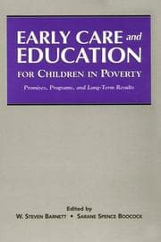 Tapa de Early care and education for children in poverty