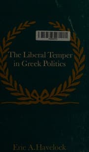 Tapa de The liberal temper in Greek politics