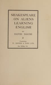 Tapa de Shakespeare on aliens learning English