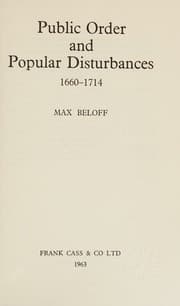Tapa de Public order and popular disturbances