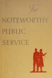 Tapa de For Noteworthy Public Service