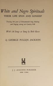 Tapa de White And Negro Spirituals
