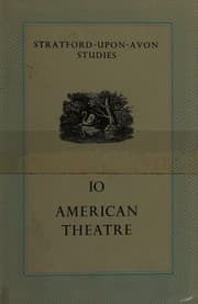 Tapa de AMERICAN THEATRE (STRATFORD-UPON-AVON STUDIES,-NO.10)