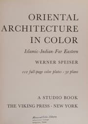 Tapa de Oriental Architecture in Color Islamic India Far Eastern