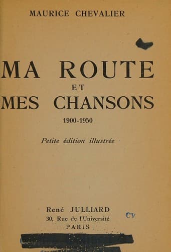 Tapa de Ma Route et mes Chansons