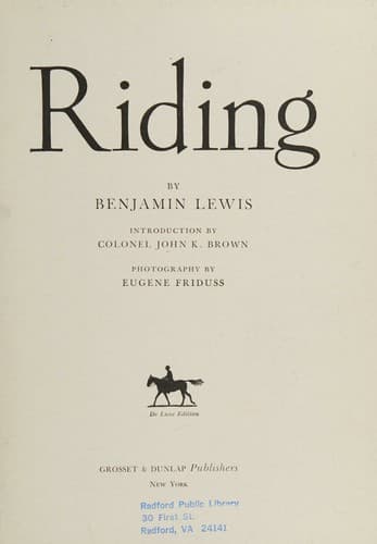 Tapa de Riding