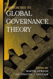 Tapa de Approaches to Global Governance Theory